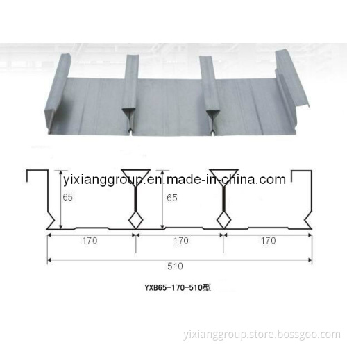 Closed Steel Floor Decking Sheets510